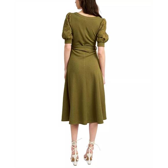 NEW EN SAISON amy darling midi dress in basil - Picture 3 of 4